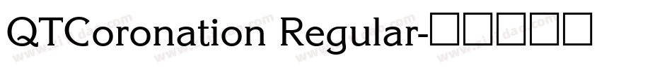 QTCoronation Regular字体转换